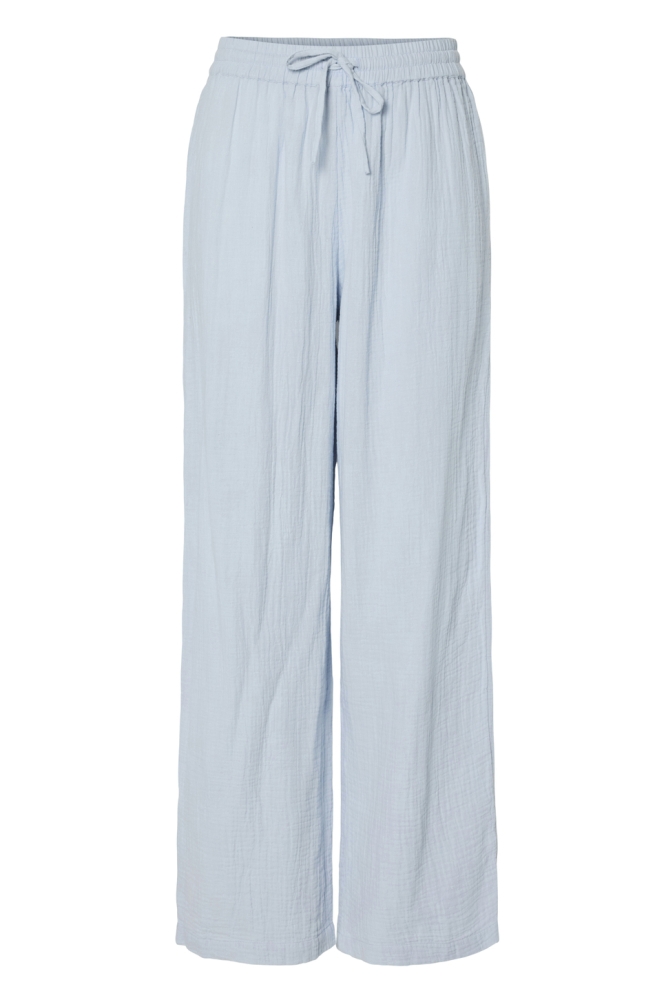 PCSASTINA HW WIDE PANTS WVN BC 17156473 CASHMERE BLUE